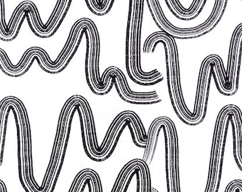 Ghastlie Hex White Cotton Quilting Fabric: Alexander Henry
