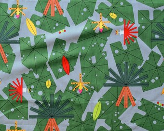 Birch Fabric Charley Harper Monteverde Habitat Collection, Monteverde Foliage & Friend (CH-368)