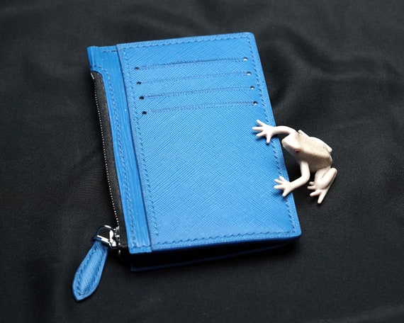 Luxury Epi and Saffiano Leather Zipper Wristlet Wallet
