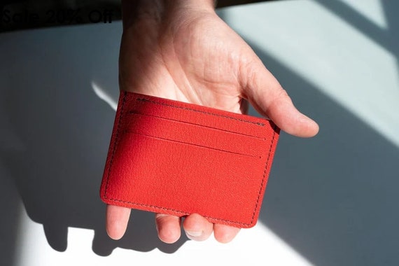 Designer red wallet sale