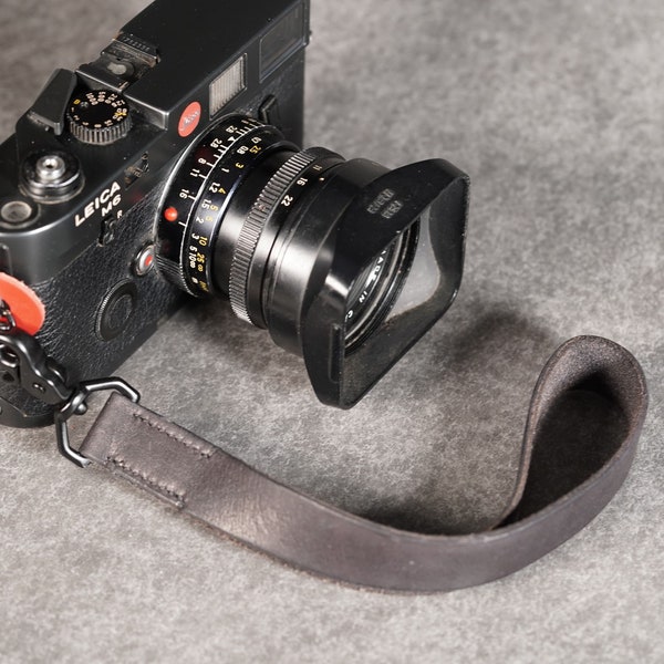 Camera Strap, No Twist Leather Wrist Strap Lanyard Will Fit Most Cameras, Quick Release Solid Brass Hardware, Personalization Available, USA