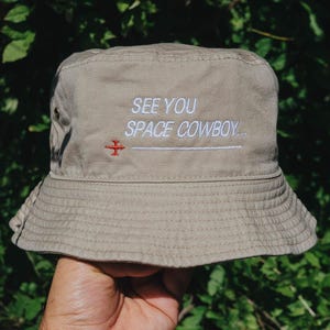 See You Space Cowboy Anime Embroidered Bucket Hat