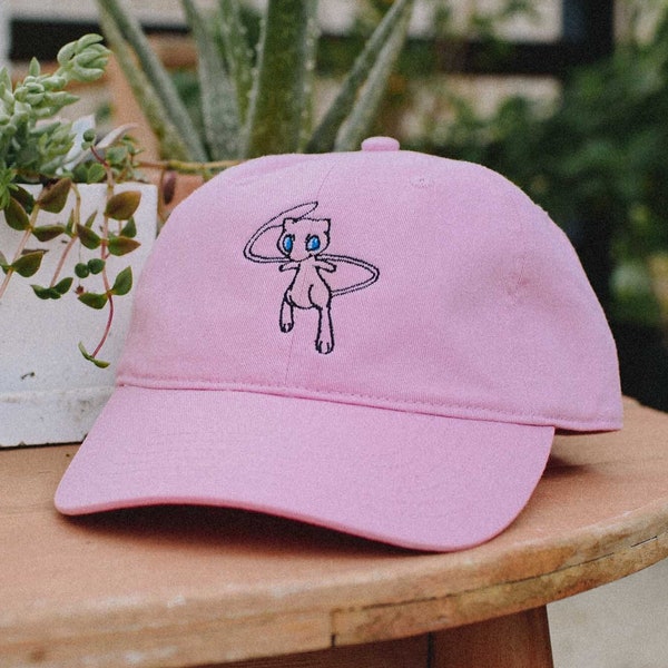 Mew Anime Embroidered Dad Hat