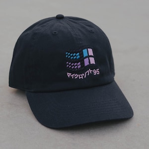 W95 Vaporwave Y2K Embroidered Hat