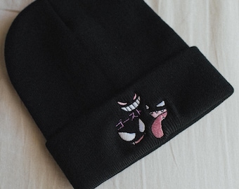 Ghost Type 90s Anime Embroidered Beanie