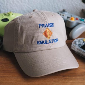 Praise Emulation 90s Retro Gaming Embroidered Dad Hat