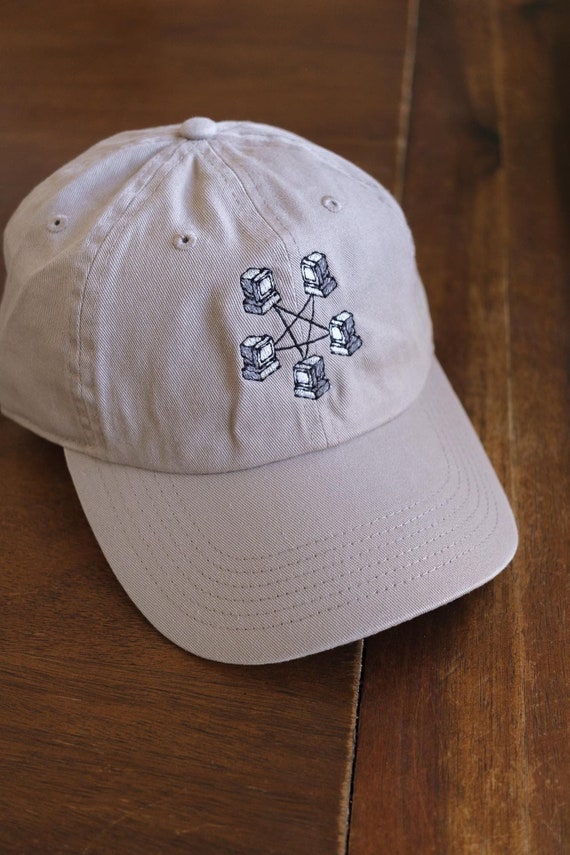 computer format キャップ y2k Retro Computer Network Y2K Embroidered Hat - Etsy