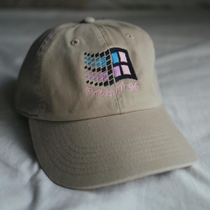 Windows 95 Vaporwave Retro Embroidered Hat