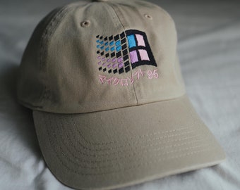 Windows 95 Vaporwave Retro Embroidered Hat