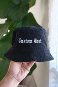Custom Text Embroidered Bucket Hat