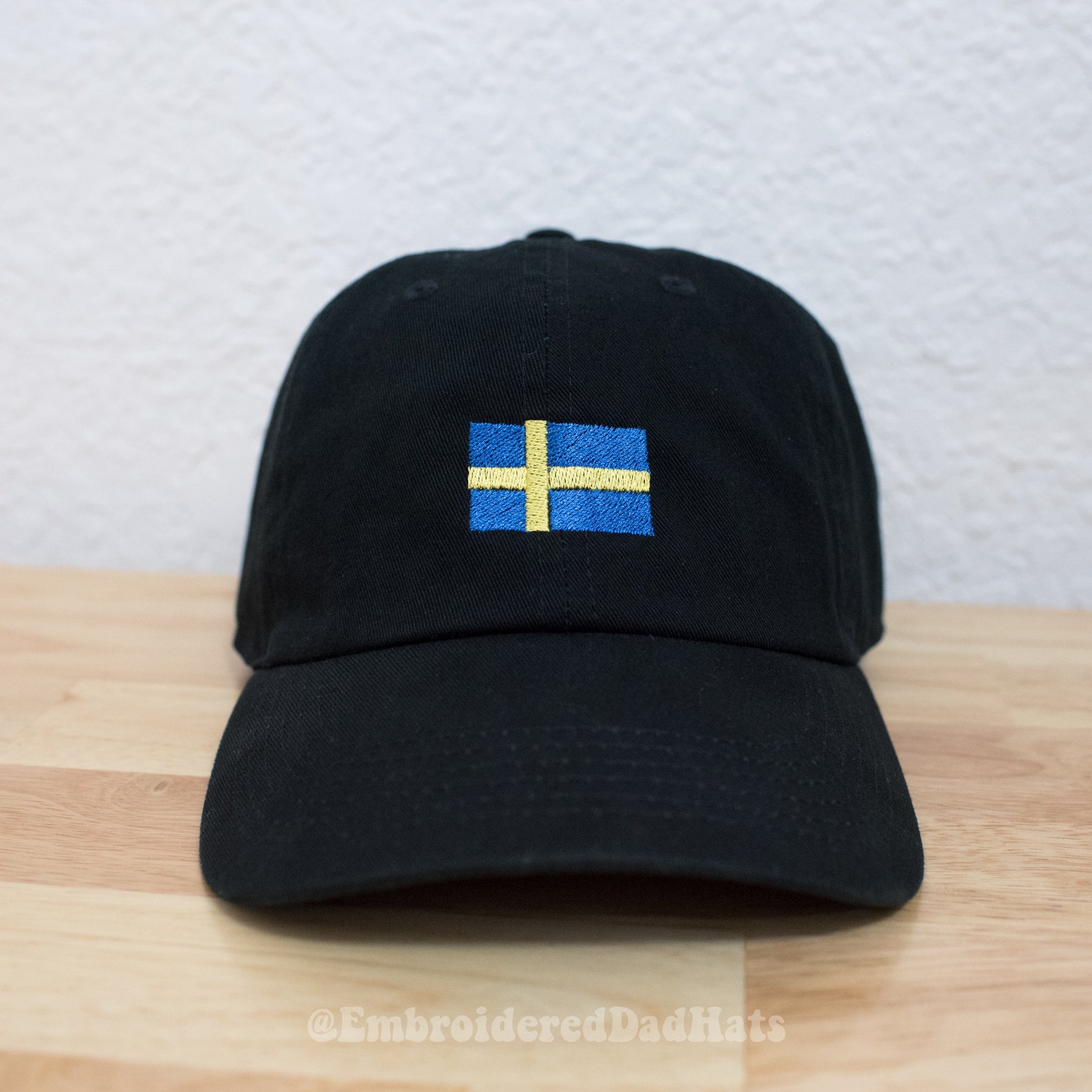 Swedish Flag Hat Sweden Hat Baseball Cap Embroidered Etsy