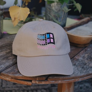 W95 Vaporwave Y2K Aesthetic Embroidered Hat