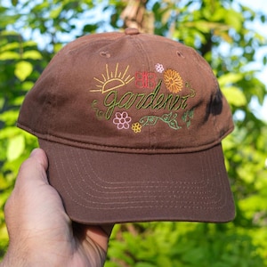 Gardener Botanical Gardening Flower Embroidered Hat