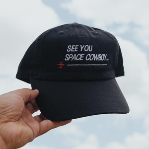 See You Space Cowboy 90s Anime Embroidered Hat