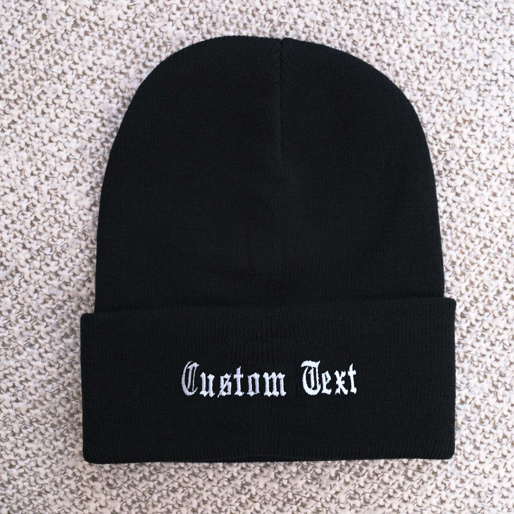 帽子 LAST NEST old english knit cap LAST NEST old english letter knit cap