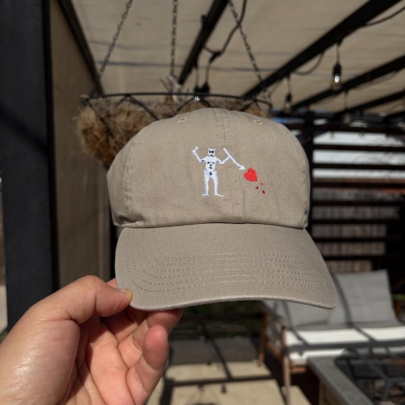 Blackbeard Pirate Flag Trucker Hat Blackbeard Flag Hat Blackbeard Pirate Flag Trucker Hat Driftwood