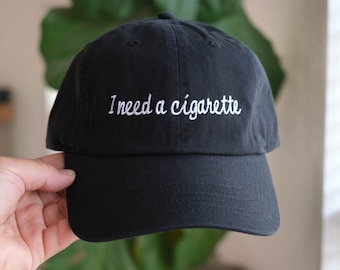 Kitten Needs A Fucking Cigarette Trucker Hat: Sarcastic Women's Cap