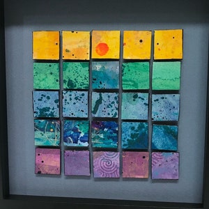 Paper Tile Collage Sunset - Etsy
