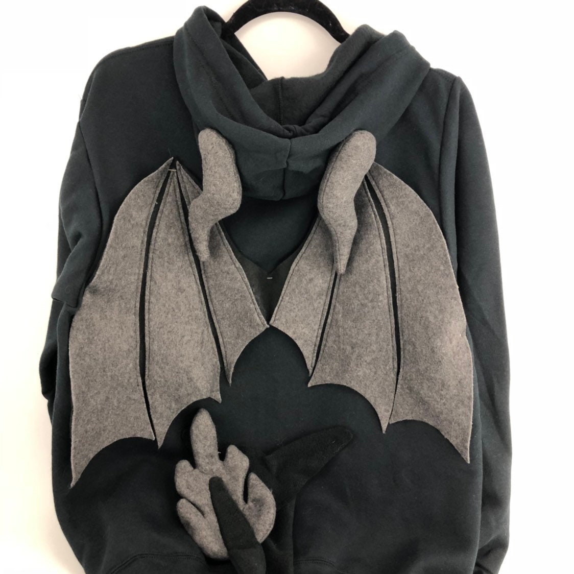 Dragon hoodie with wings hotsell