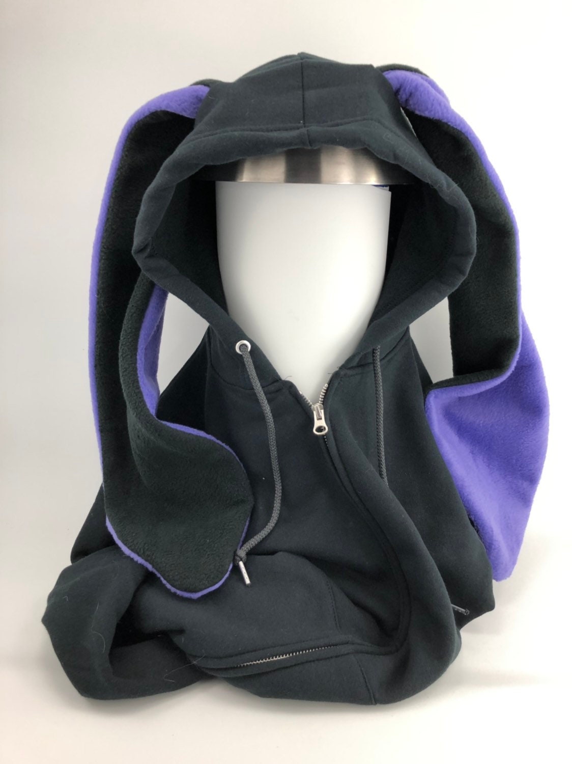 Black rabbit hoodie Clearance