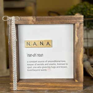 Nana Gift, Mother's Day Gift, Grandparent Day, Grandmother Gift, Nana's Day Gift, Nana Sign, Nana Frame, Nana Decor