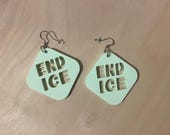 END ICE Lasercut Earrings
