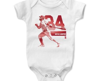 Bryce Harper Baby Clothes | Washington Baseball | Baby Romper | Bryce Harper Grunge R