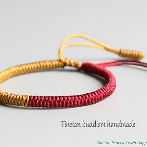 Original Tibetan Buddhist Tibetan Lucky Knot Bracelet Handmade Etsy