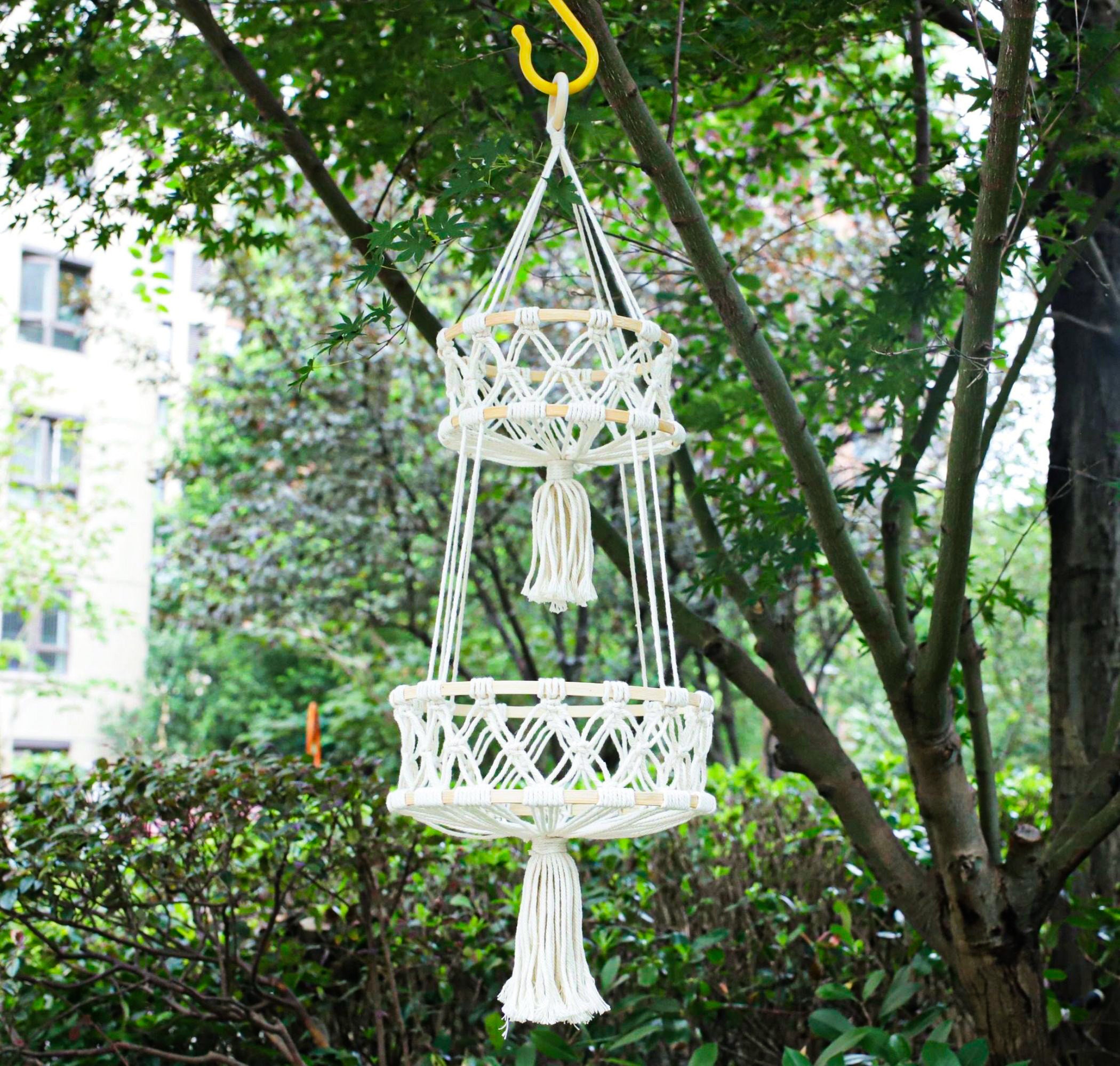 Handmade Fruit Hammock Under Macrame Hanging Fruit Etsy