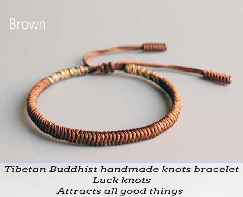 Original Tibetan Buddhist Tibetan Lucky Knot Bracelet Handmade Size