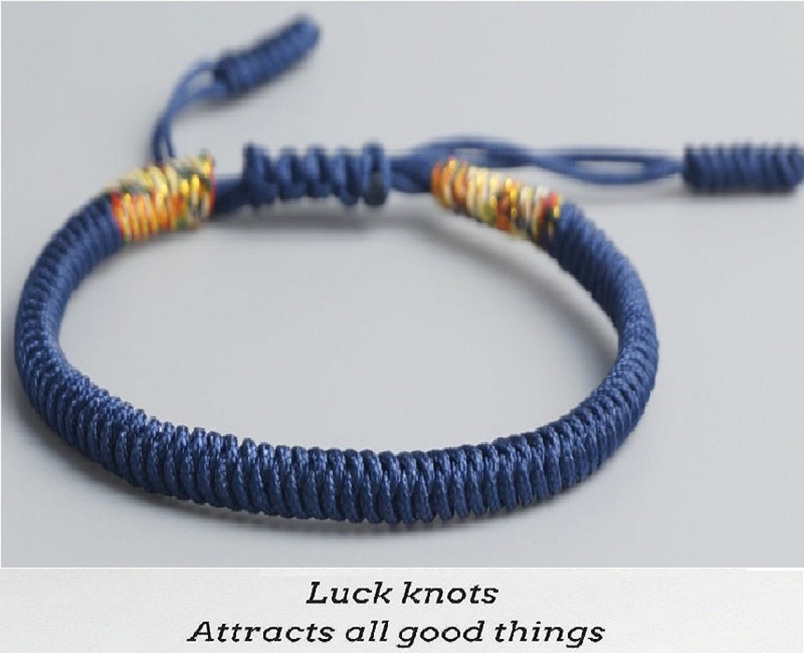 Original Tibetan Buddhist Tibetan Lucky Knot Bracelet Handmade Etsy