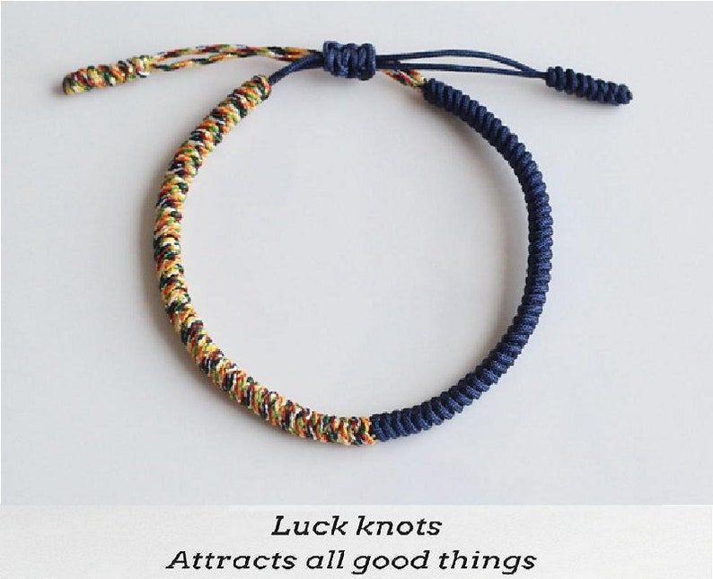 Original Tibetan Buddhist Tibetan Lucky Knot Bracelets Etsy