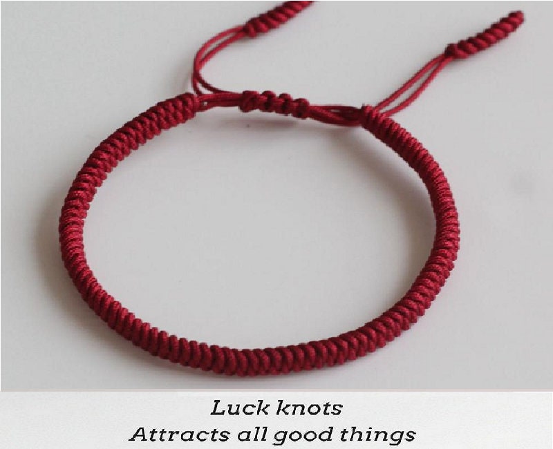 Original Tibetan Buddhist Tibetan Lucky Knot Bracelet Handmade Size