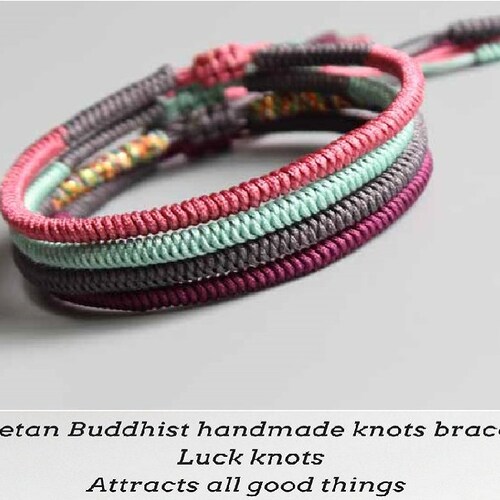 Couple Lucky Knot Bracelets Tibetan Handmade Etsy