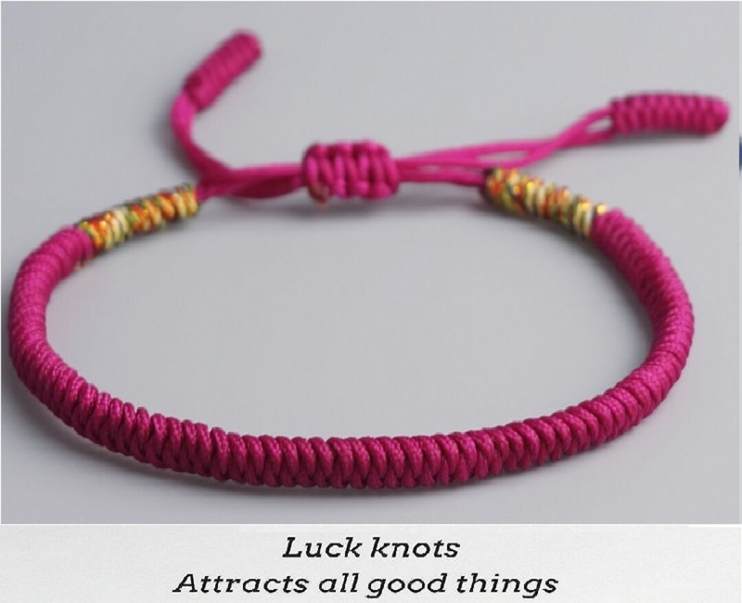 Original Tibetan Buddhist Tibetan Lucky Knot Bracelet Handmade Size