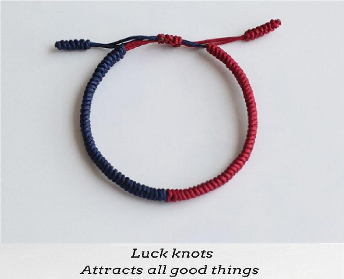 Original Tibetan Buddhist Tibetan Lucky Knot Bracelets Etsy