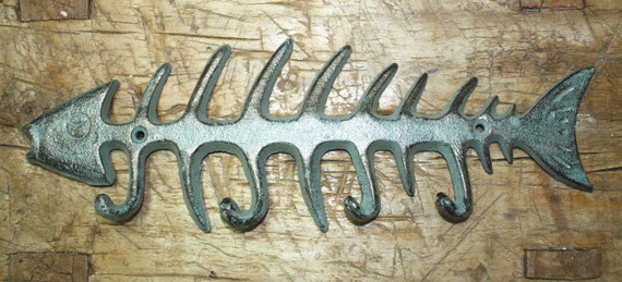 Cast Iron STAGECOACH Towel Hanger Coat Hooks Hat Hook KEY Rack Western COWBOY
