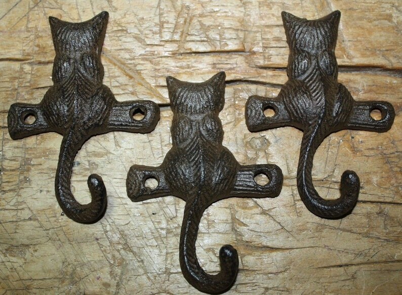 Cast Iron STAGECOACH Towel Hanger Coat Hooks Hat Hook KEY Rack Western COWBOY