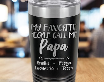 Father's Day Personalized Gift - Laser Engraved 20oz Tumbler