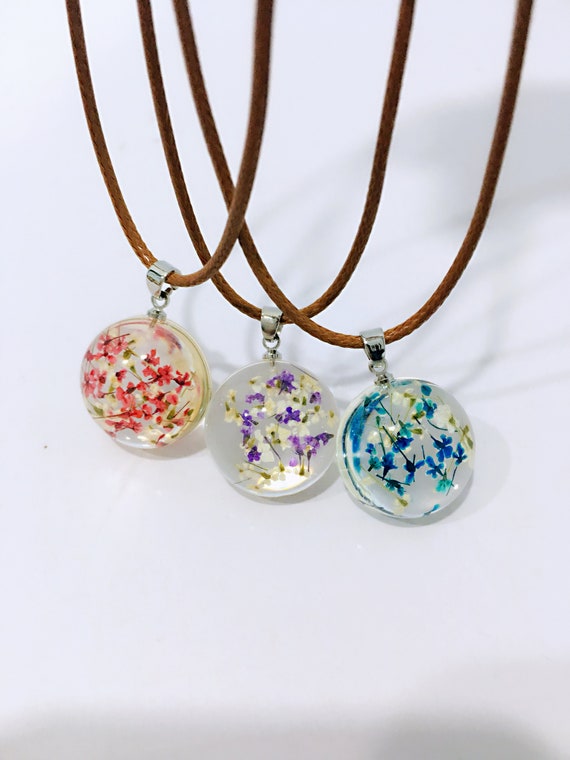resin plant jewelry