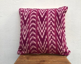 Guatemalan pillow cover - handwoven pillow cover - Textile pillow cover - Cushion cover - Throw pillow - Chevron Sunset