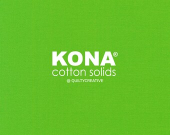 Kona Parrot Green Cotton Fabric – Quilting & Sewing Material