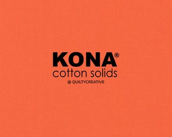K001-496 - Nectarine | Kona Cotton Solid Fabric by Robert Kaufman - Premium Quilting & Sewing Material |  Sold in HALF YARD Increments
