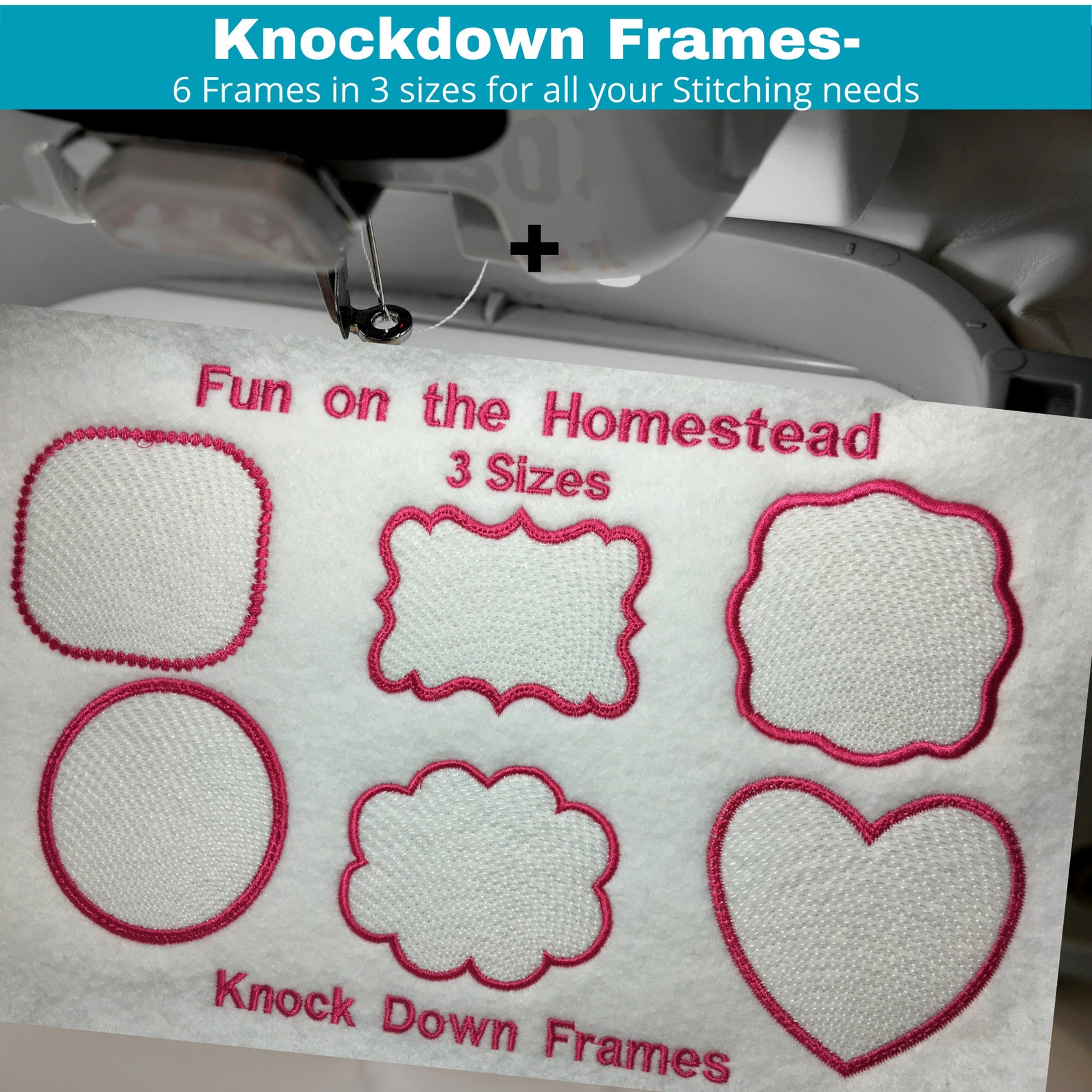 Knockdown Machine Embroidery Frame Stitch Files Sketch and Etsy
