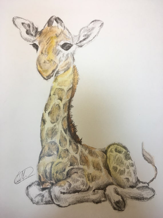 giraffe nursery art