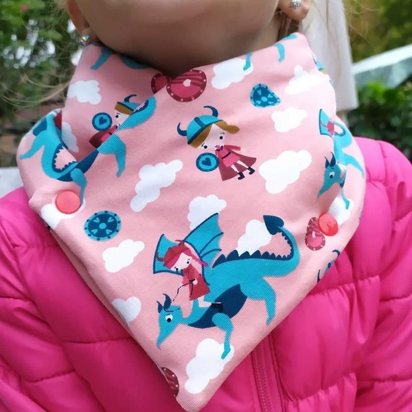 Foulard à double face pour les enfants de 2 à 6 ans