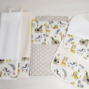 Personalized nursery set, school coordinated with embroidered name