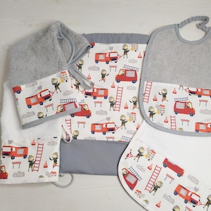 Coffret personnalisé pour chambre de pompier, coordonné pour l'école maternelle