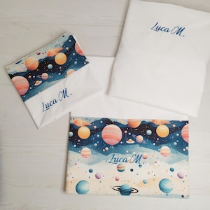 Cot set, sheet, fitted sheet, pillowcase