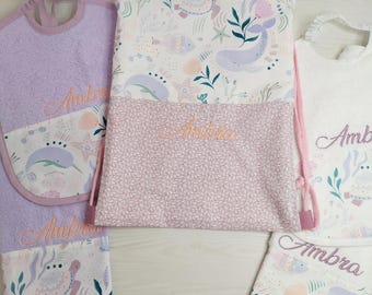 Set asilo personalizzato, set asilo con animali del mare